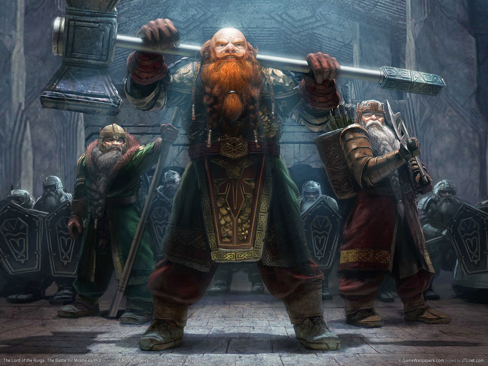 A bearded man with a sledgehammer Desktop wallpaper 1600x1200