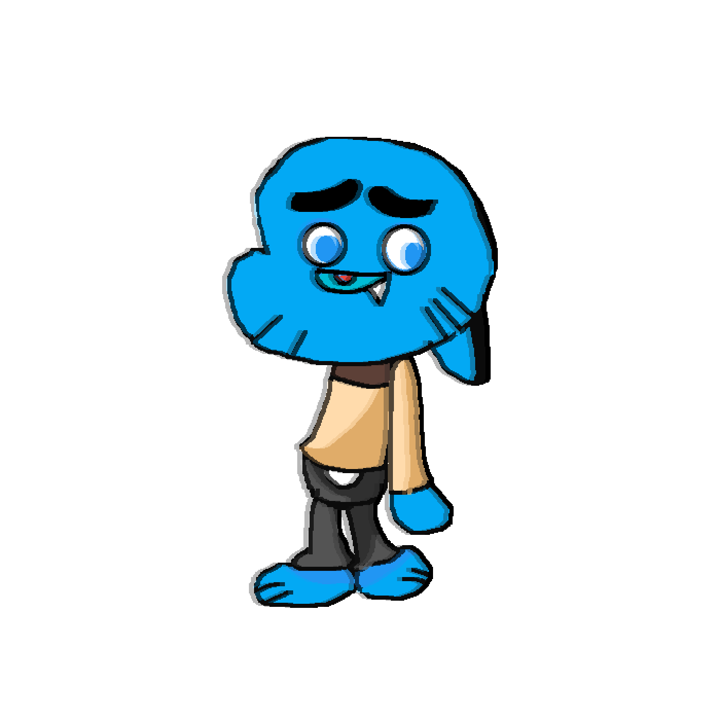 Pixilart grieving gumball