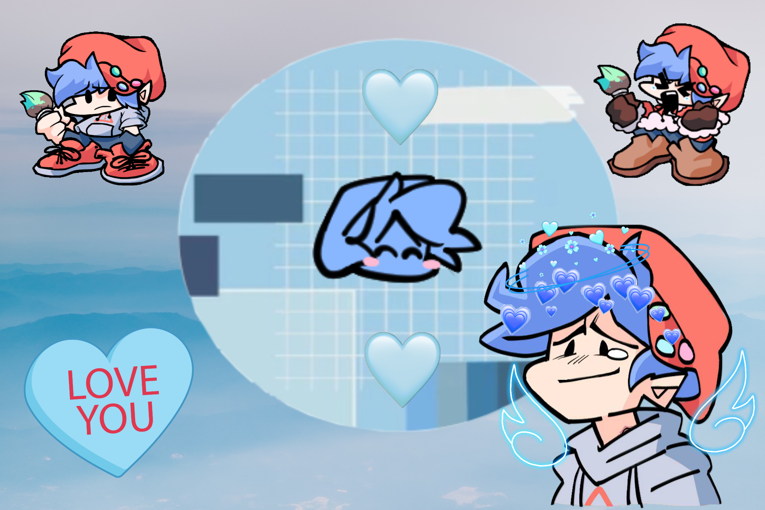 Some soft mod wallpaper I made in picsart for you guys