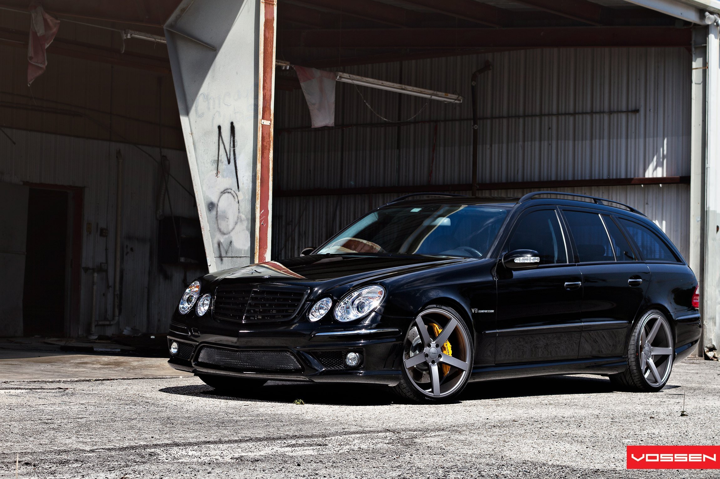 German V8 Station Wagon AMG Rocking Vossen Rims. CARiD.com Gallery