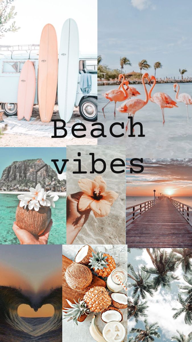 Beach Vibes Collage