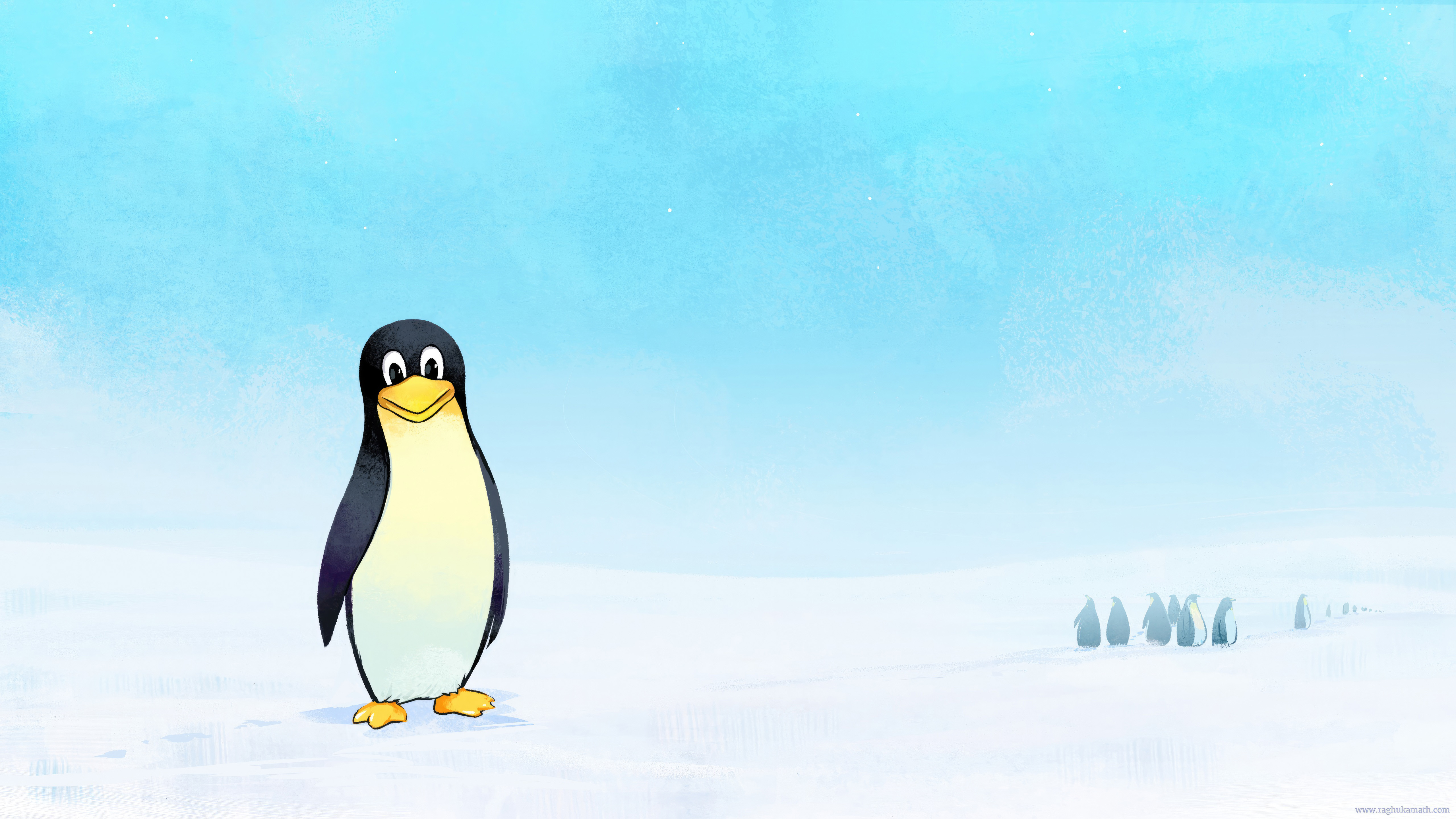 Tux Penguin Wallpaper, HD Computer Wallpaper, 4k Wallpaper Image, Background, Photos and Picture