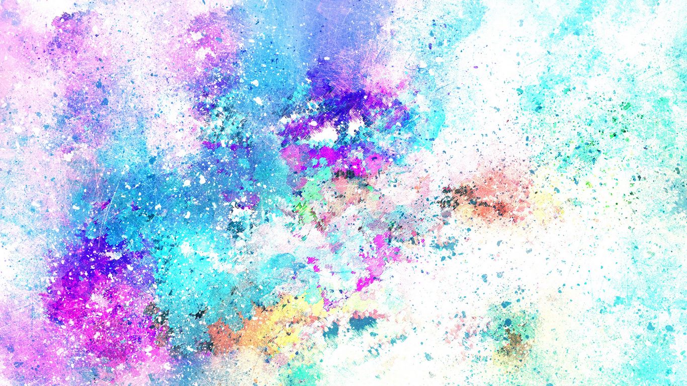 Download wallpaper 1366x768 abstraction, spots, watercolor, art, light tablet, laptop HD background