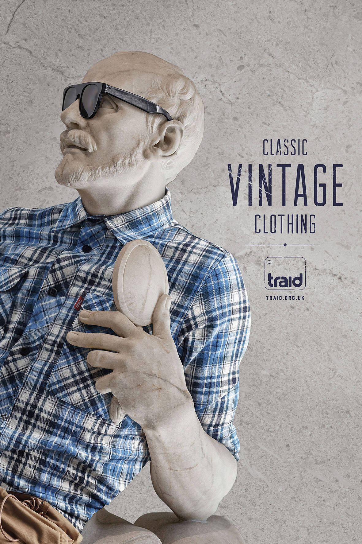 Traid: Vintage statue • Ads of the World™. Part of The Clio Network