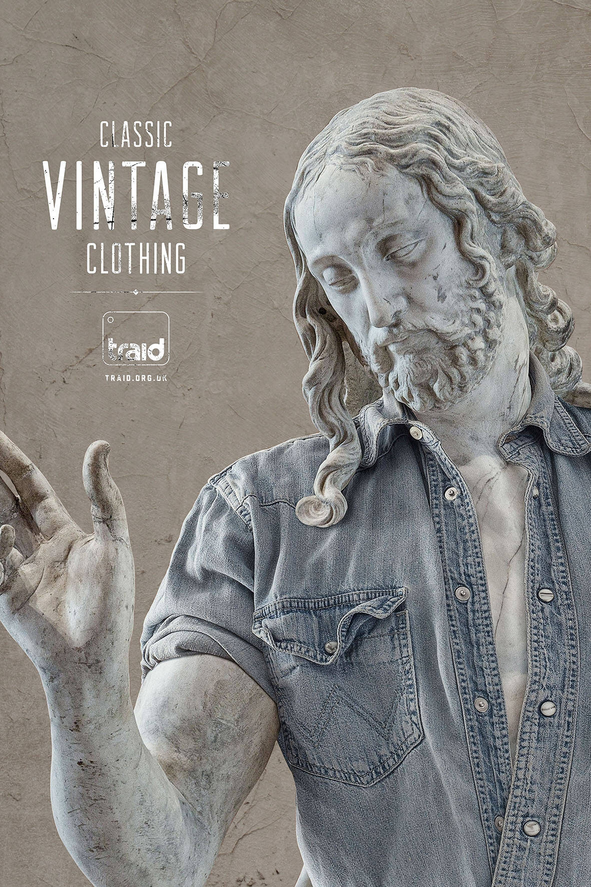 Traid: Vintage statue • Ads of the World™. Part of The Clio Network