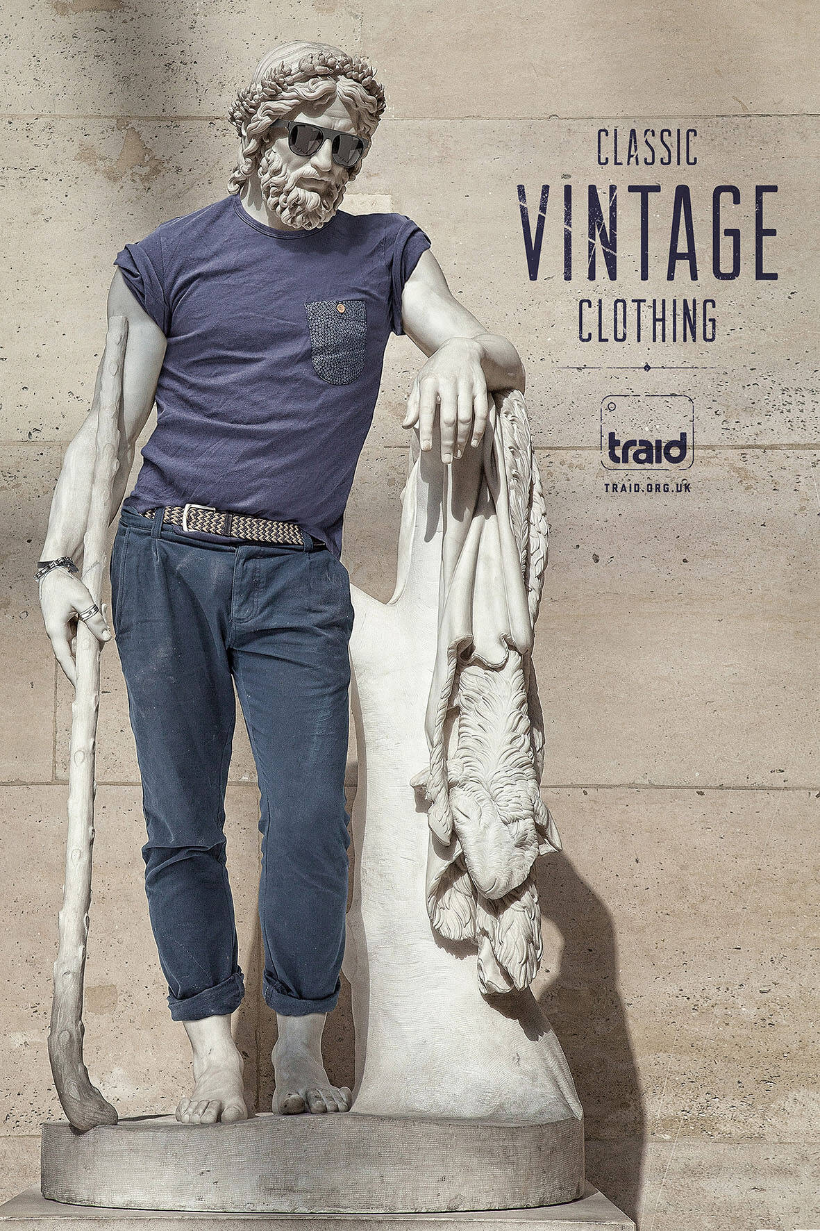Traid: Vintage statue • Ads of the World™. Part of The Clio Network