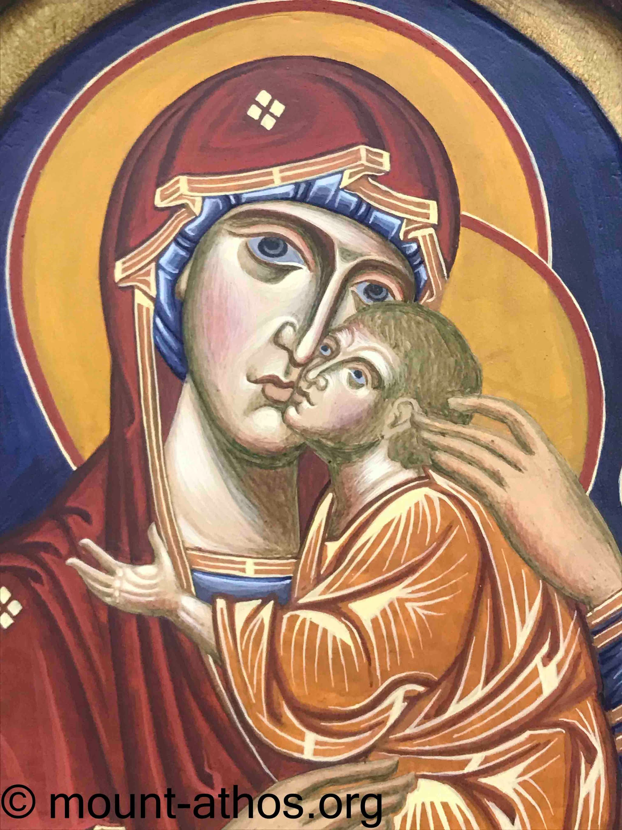 Triptych of the Theotokos with Angels