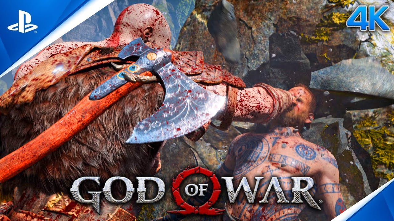 Baldur Vs Kratos [4K] ➤ God of War ➤ Baldur Boss Fights ➤ First Battle