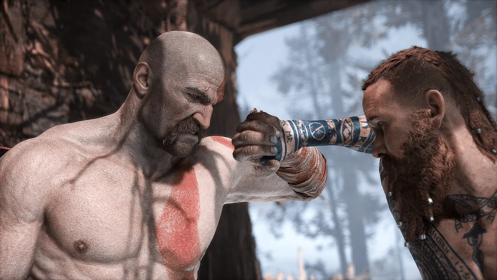 Kratos vs Baldur at God of War