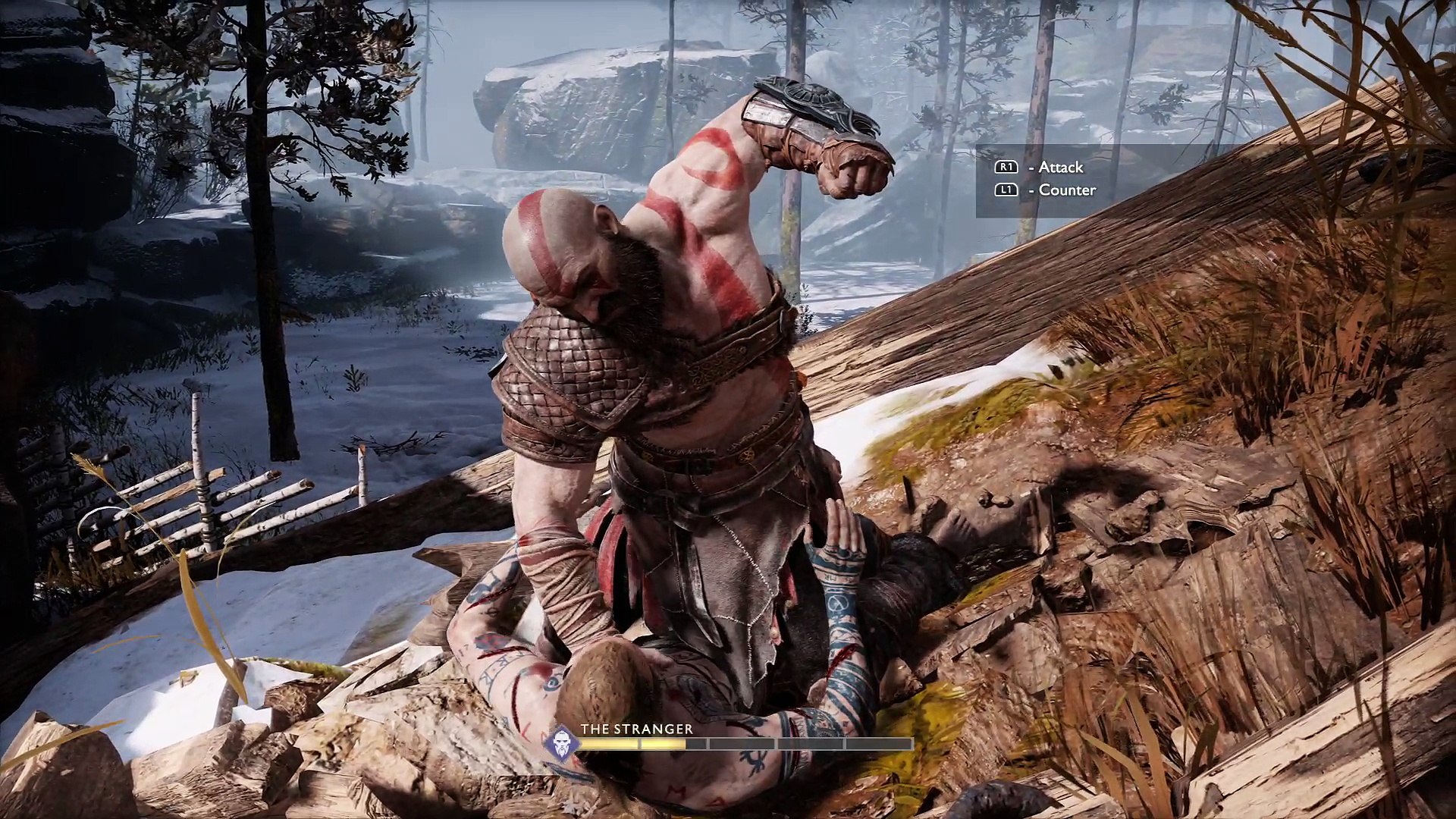 God of War fighting Baldur in epic match