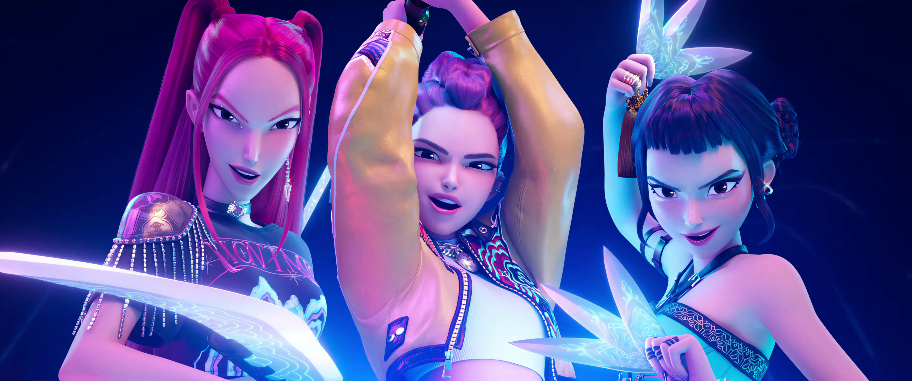 Vee_Godoi Wallpaper Of The Fabulous Huntr X For You To Use The Divas Rumi, Mira And Zoey In All Their Glory And Glamour They Are So. Perfect! #KPOPDEMONHUNTERS #Rumi #Mira #