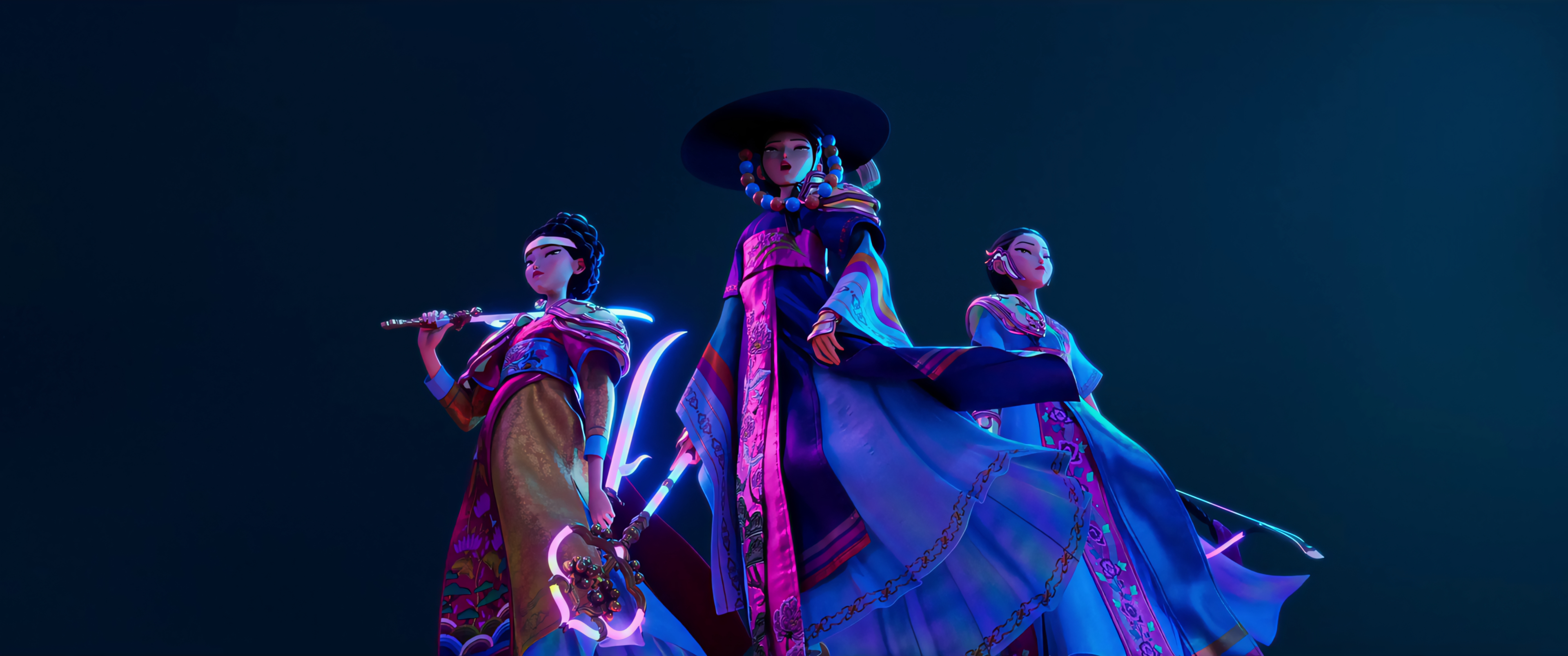 Vee_Godoi Wallpaper Of The Fabulous Huntr X For You To Use The Divas Rumi, Mira And Zoey In All Their Glory And Glamour They Are So. Perfect! #KPOPDEMONHUNTERS #Rumi #Mira #