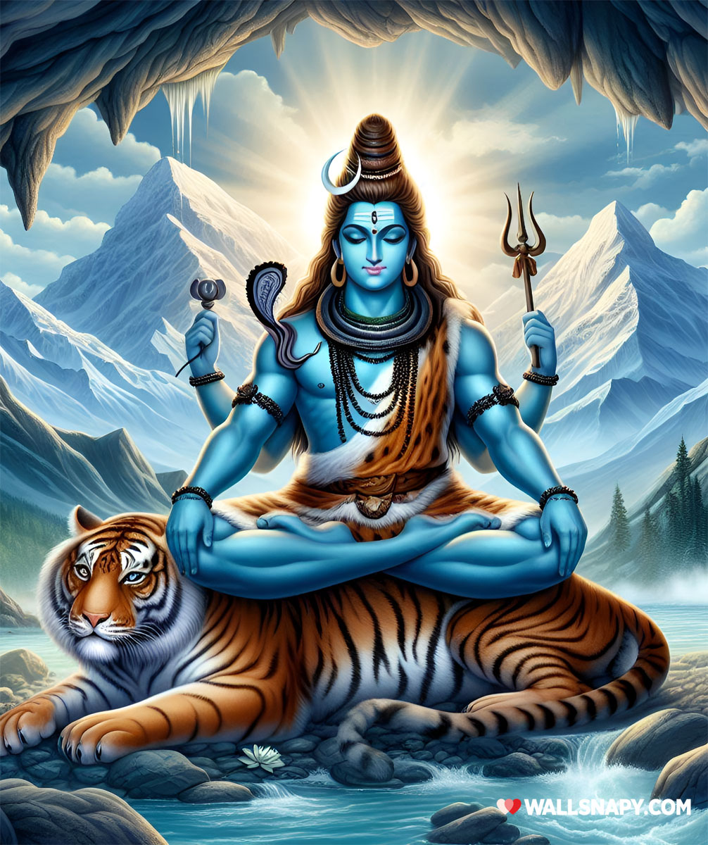 Beautiful ai lord shiva HD wallpaper 4k 1200p