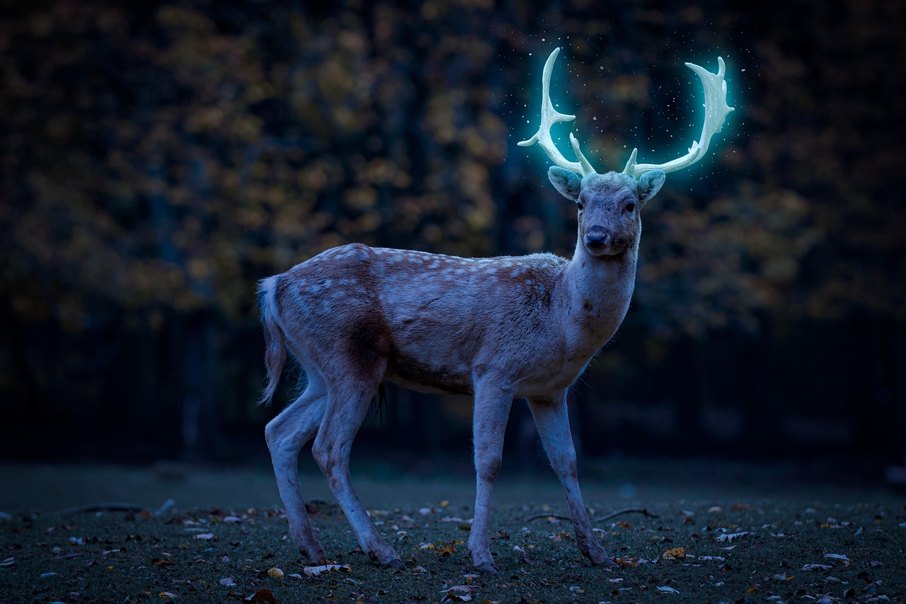 Fantasy Deer Glowing Antlers