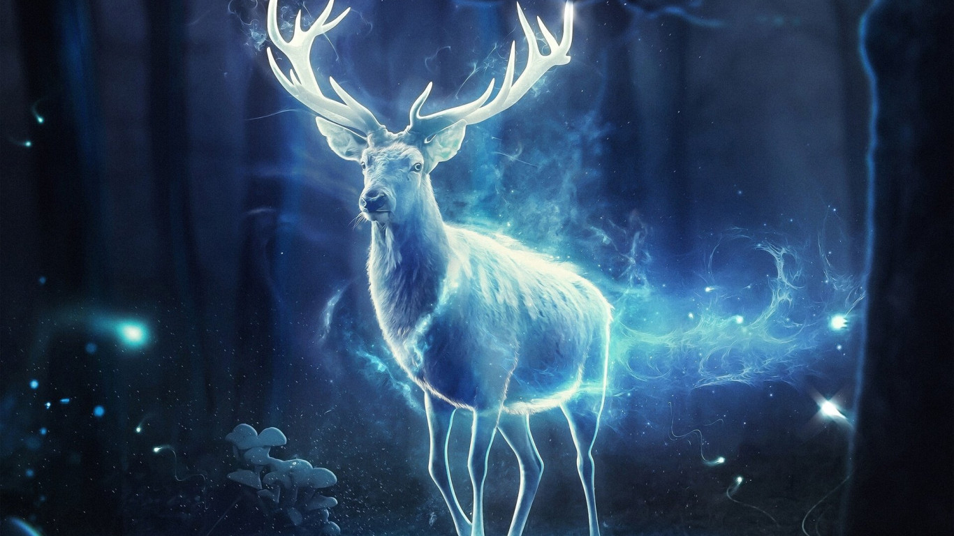 Fantasy Deer Cool Background Wallpaper 111291