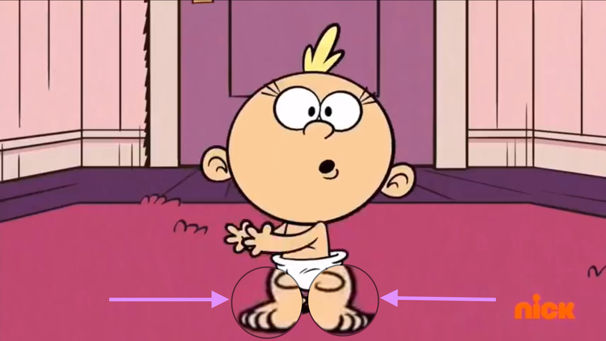 I posted more pics of Lily Loud's Trolls hands. I also found her Trolls feet