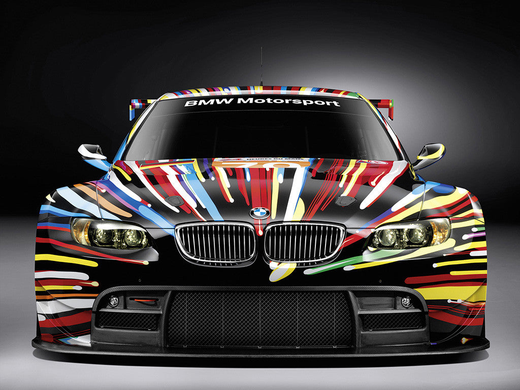BMW M3 GT2 Exotic Colors Front View Poster