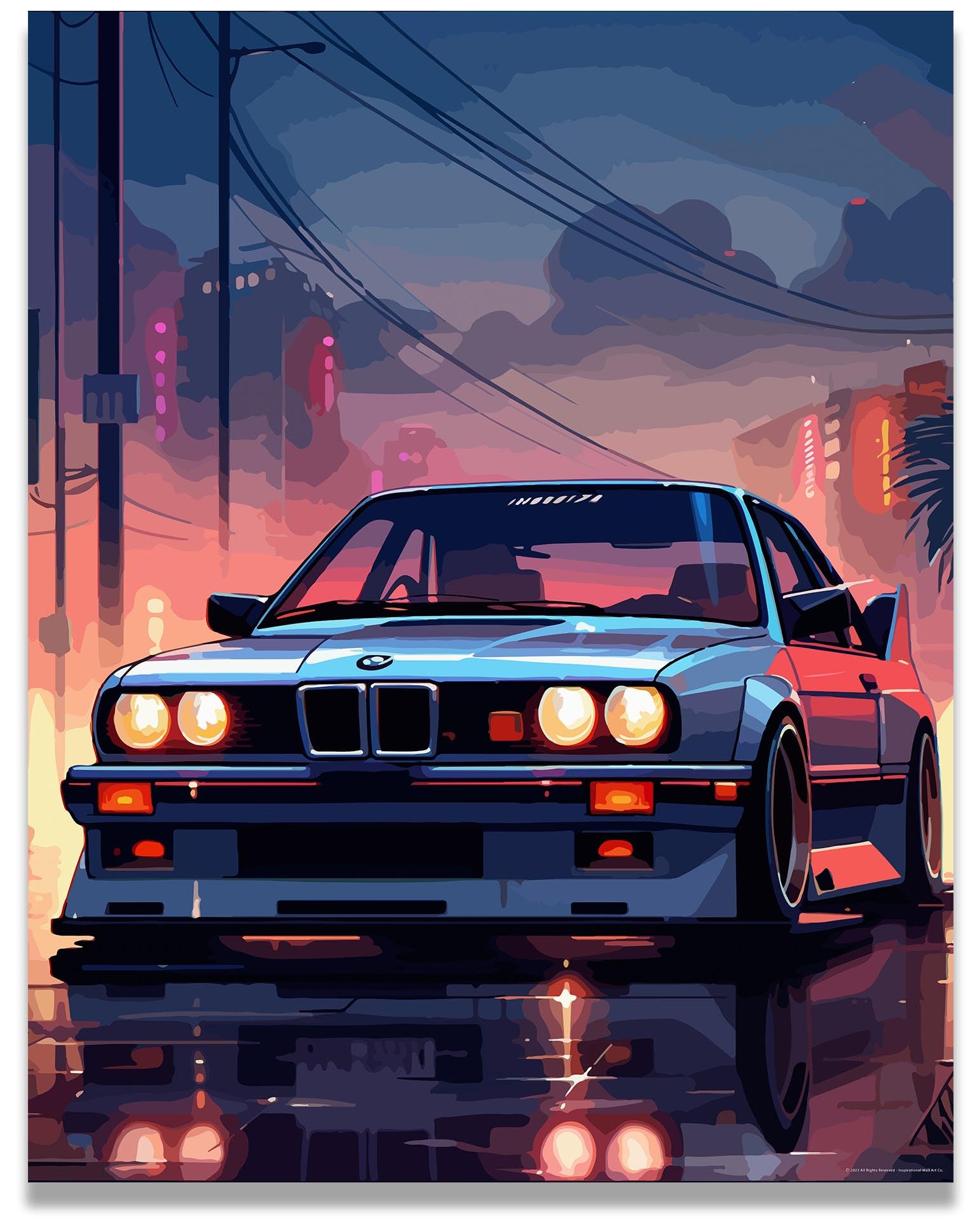Inspirational Wall Art Co Classic 1984 Bmw E30 M3 Poster