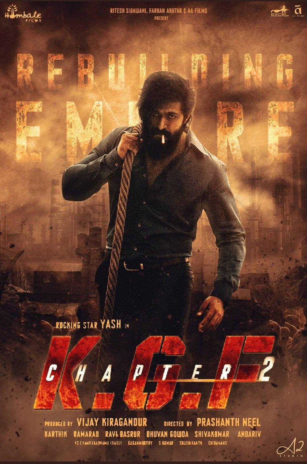 Download Cool KGF Chapter 2 Poster Wallpaper