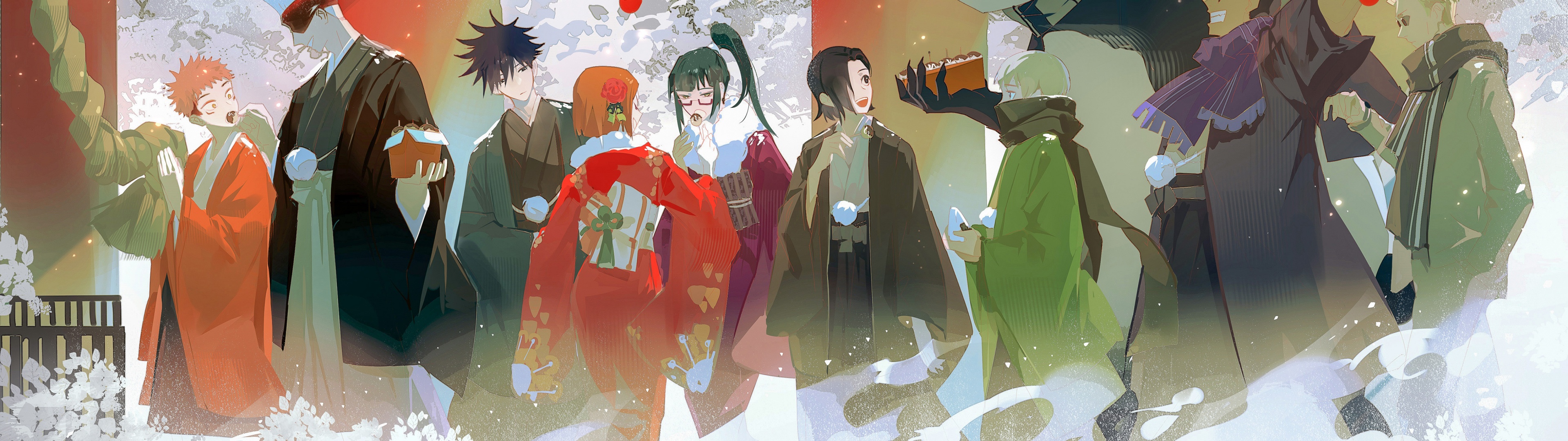 Jujutsu Kaisen Character Poster 5K Wallpaper