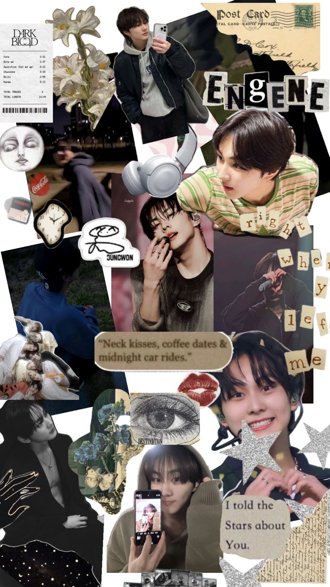 Jungwon Collage (wallpaper). Music album covers wallpaper collage, Boyfriend wallpaper, Kpop iphone wallpaper