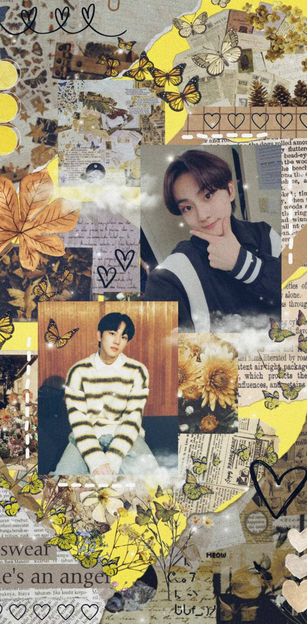 Download Jungwon Scrapbook Enhypen Aesthetic Wallpaper