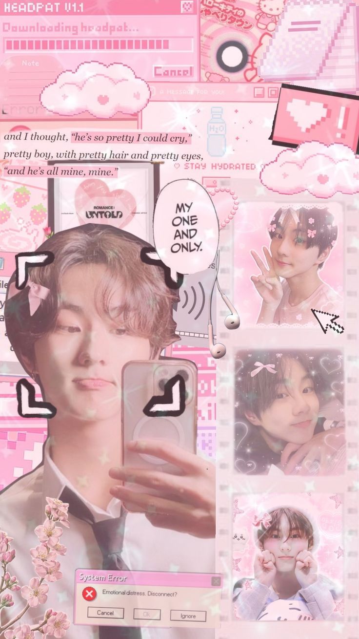 Jungwon pink!! #enhypen #jungwon # wallpaper