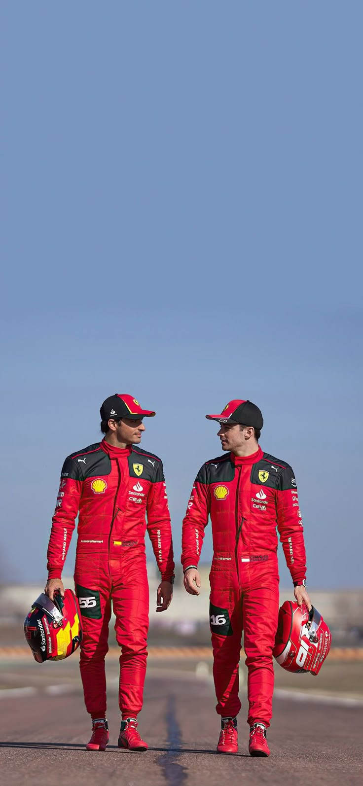 Charles Leclerc and Carlos Sainz