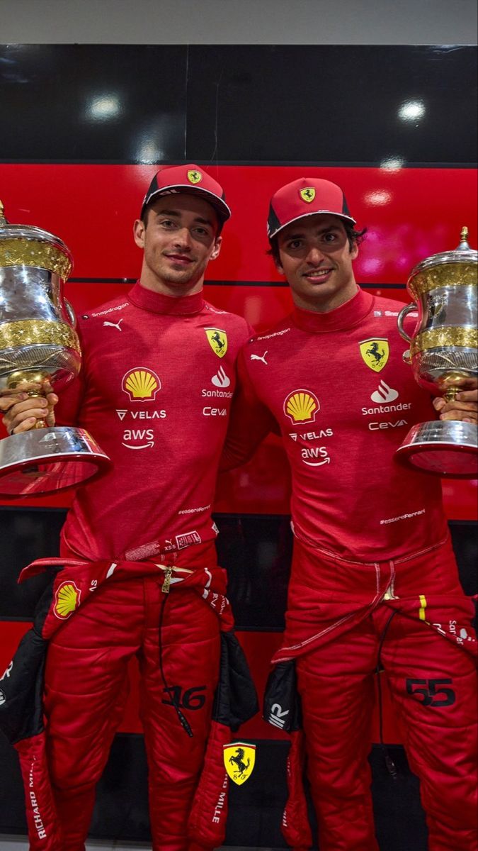 Charles Leclerc and Carlos Sainz