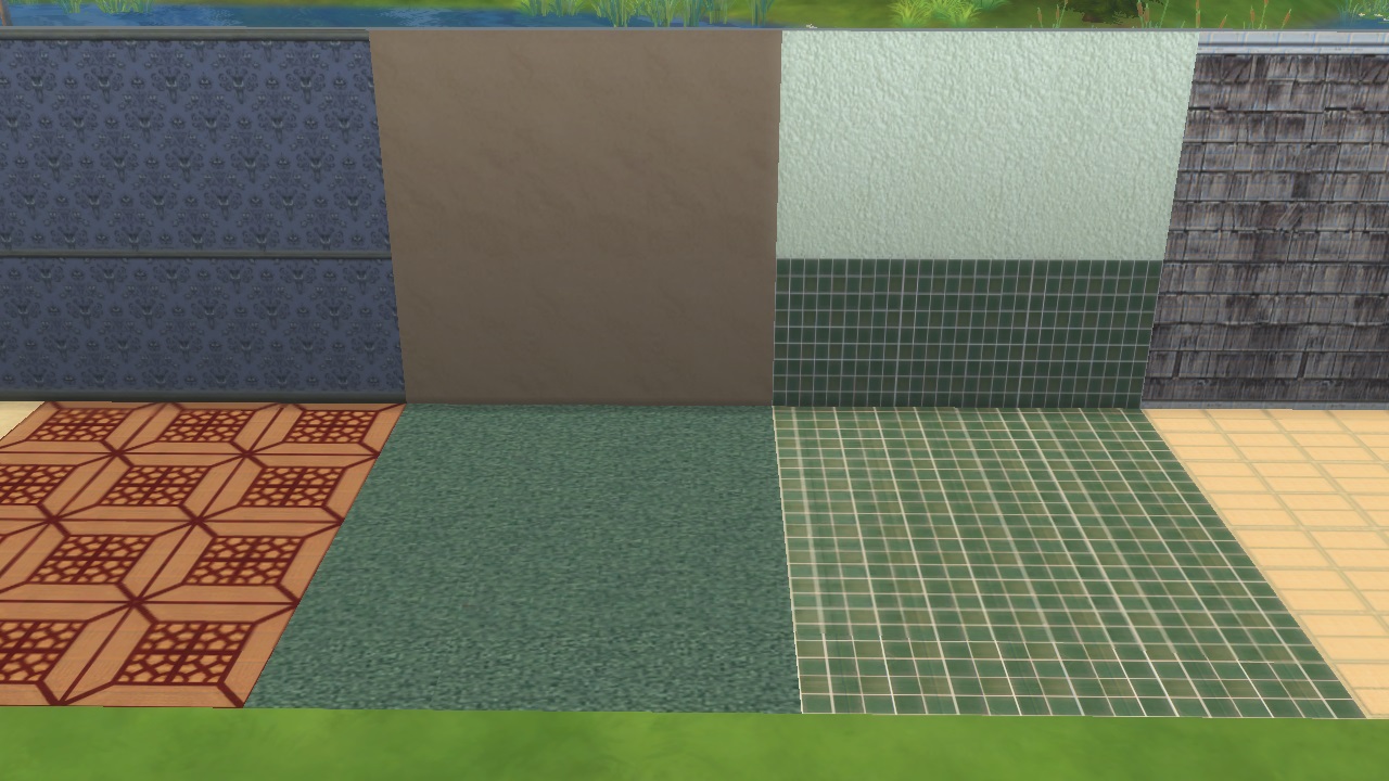 Mod The Sims 1 to Sims 4 Goth Home wallpaper and floor coverings