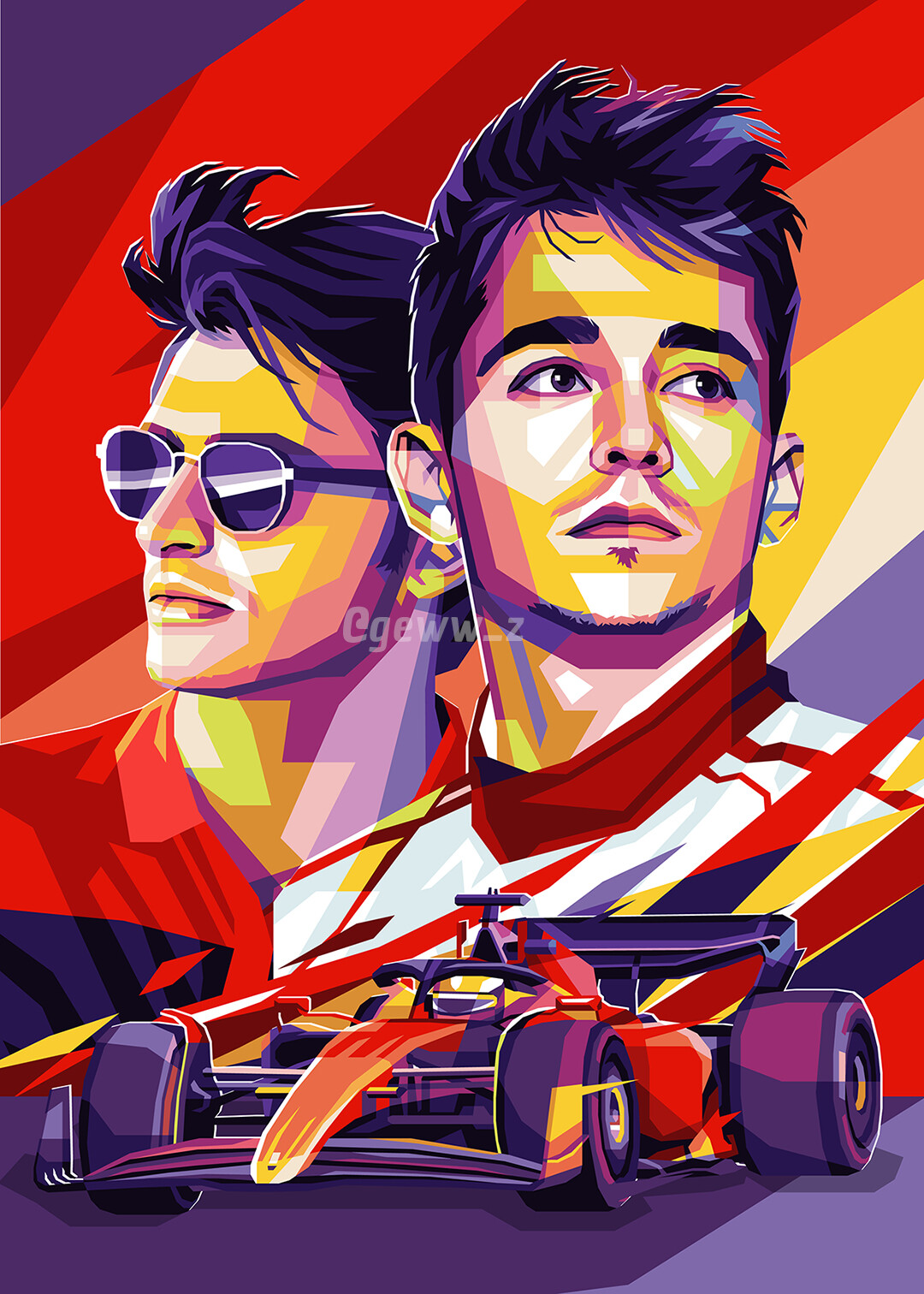 Charles Leclerc and Carlos Sainz Jr