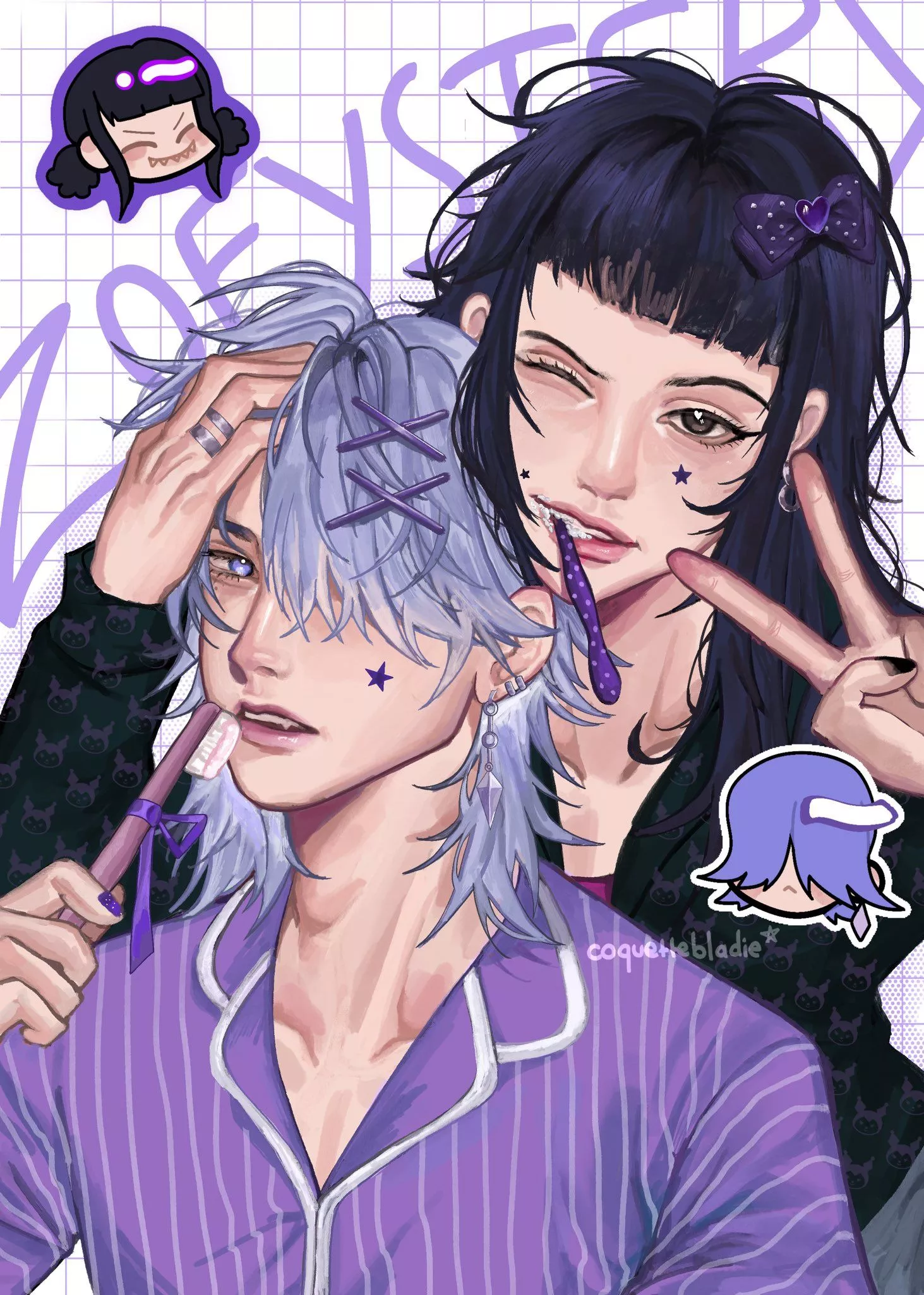 chocolatecreamcake!! #zoey #mystery #kpopdemonhunters #fanart #zoeystery