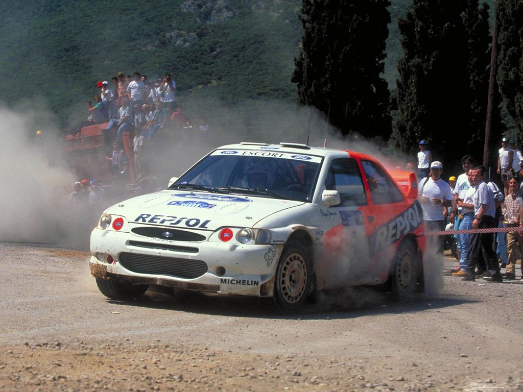 Ford Escort WRC of Carlos Sainz at 1997 Rally Acropolis