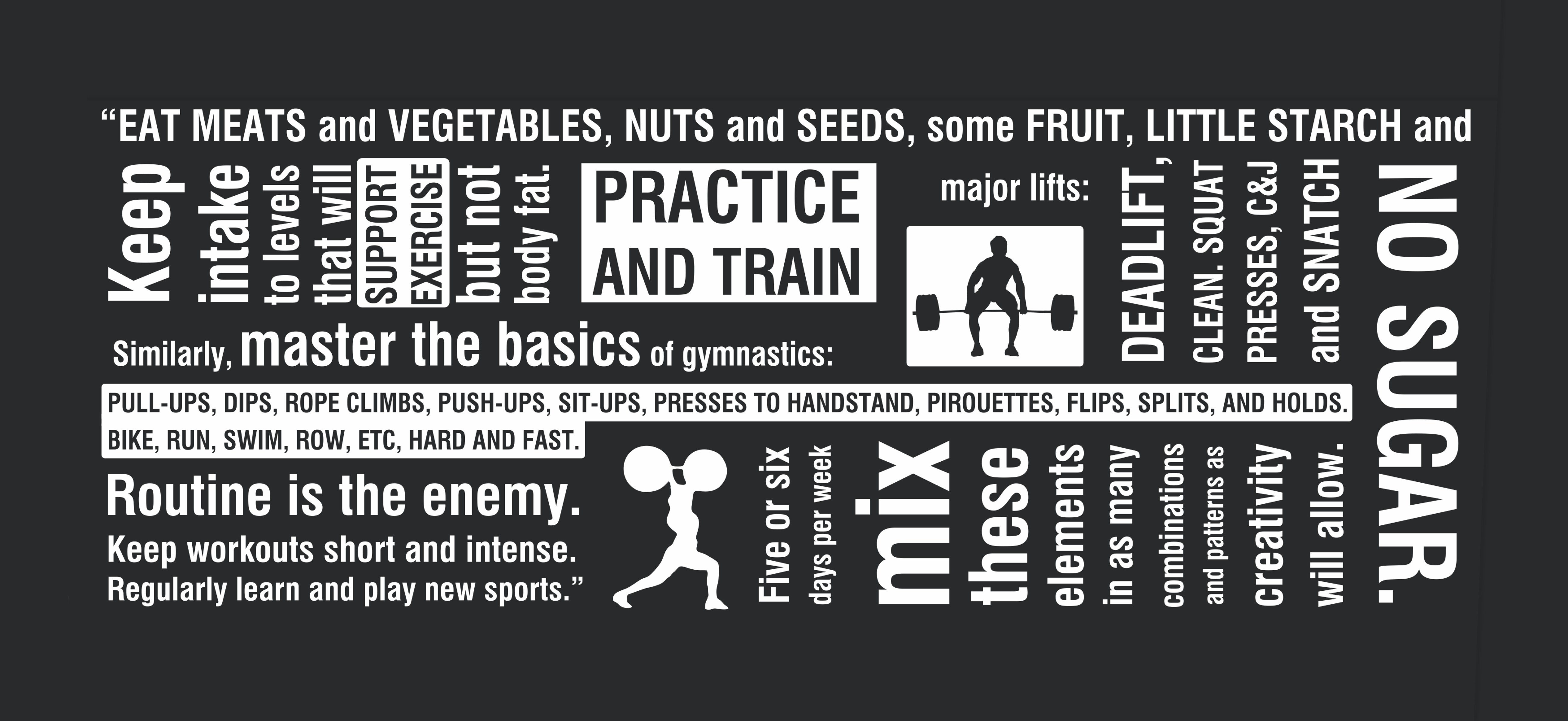 Fitness Diet Rules Wallpaper 44462
