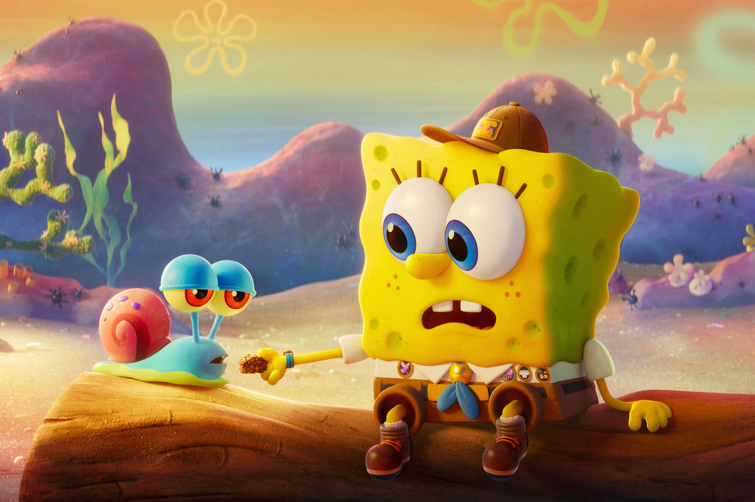 SpongeBob And Gary Cute 4k Chromebook Pixel , HD 4k Wallpaper Image, Background, Photos and Picture