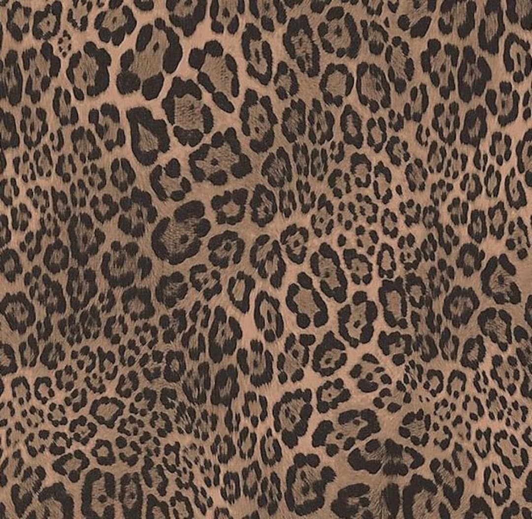 Black Brown Cheetah Pelt Wallpaper Jungle Animal Skin, Leopard Fur, Copper Cat Print, Teen Girl Bedroom the Yard G67461