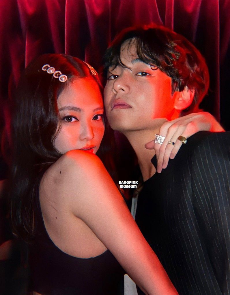 Jennie and v ideas. kpop couples, blackpink and bts, taehyung
