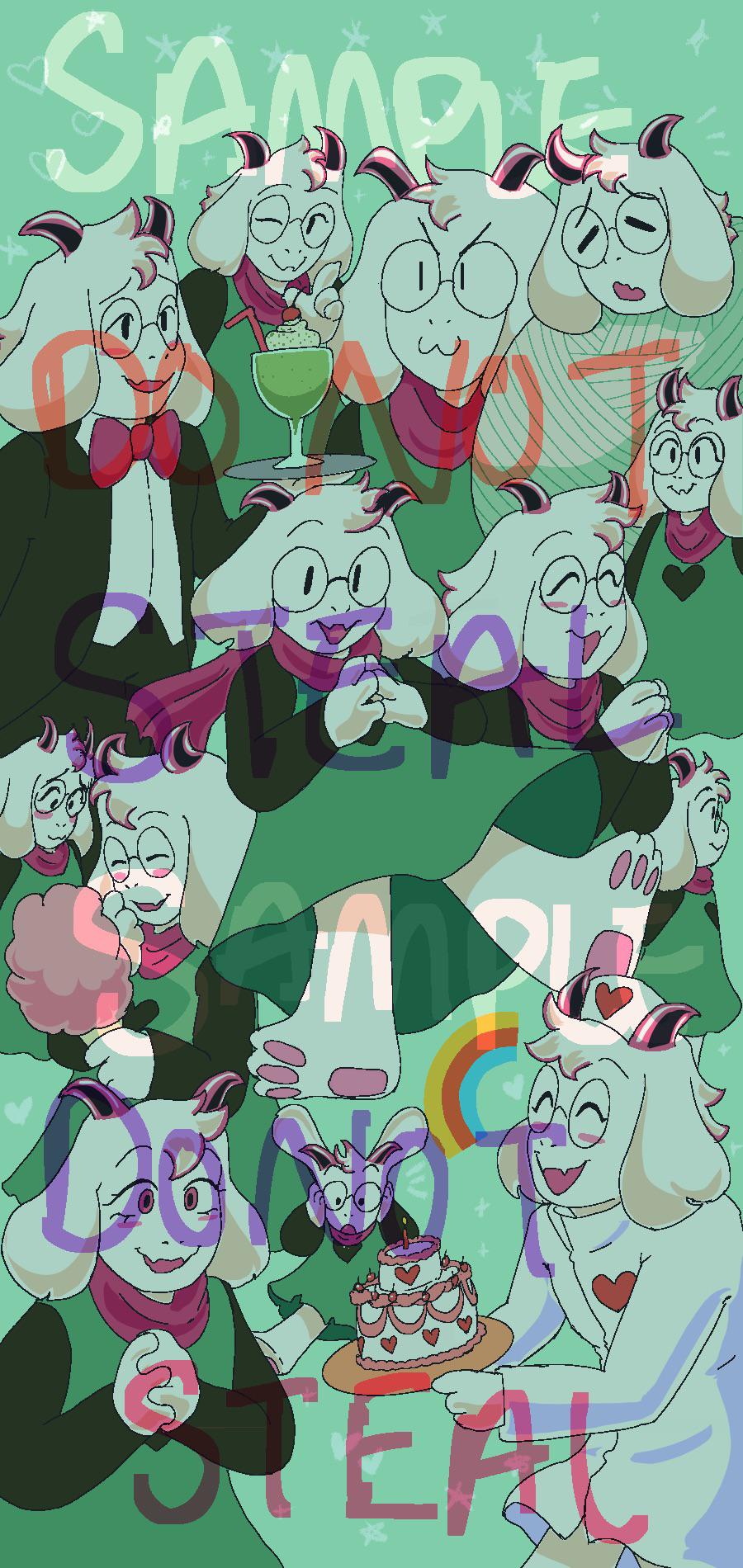 Ralsei Phone Background