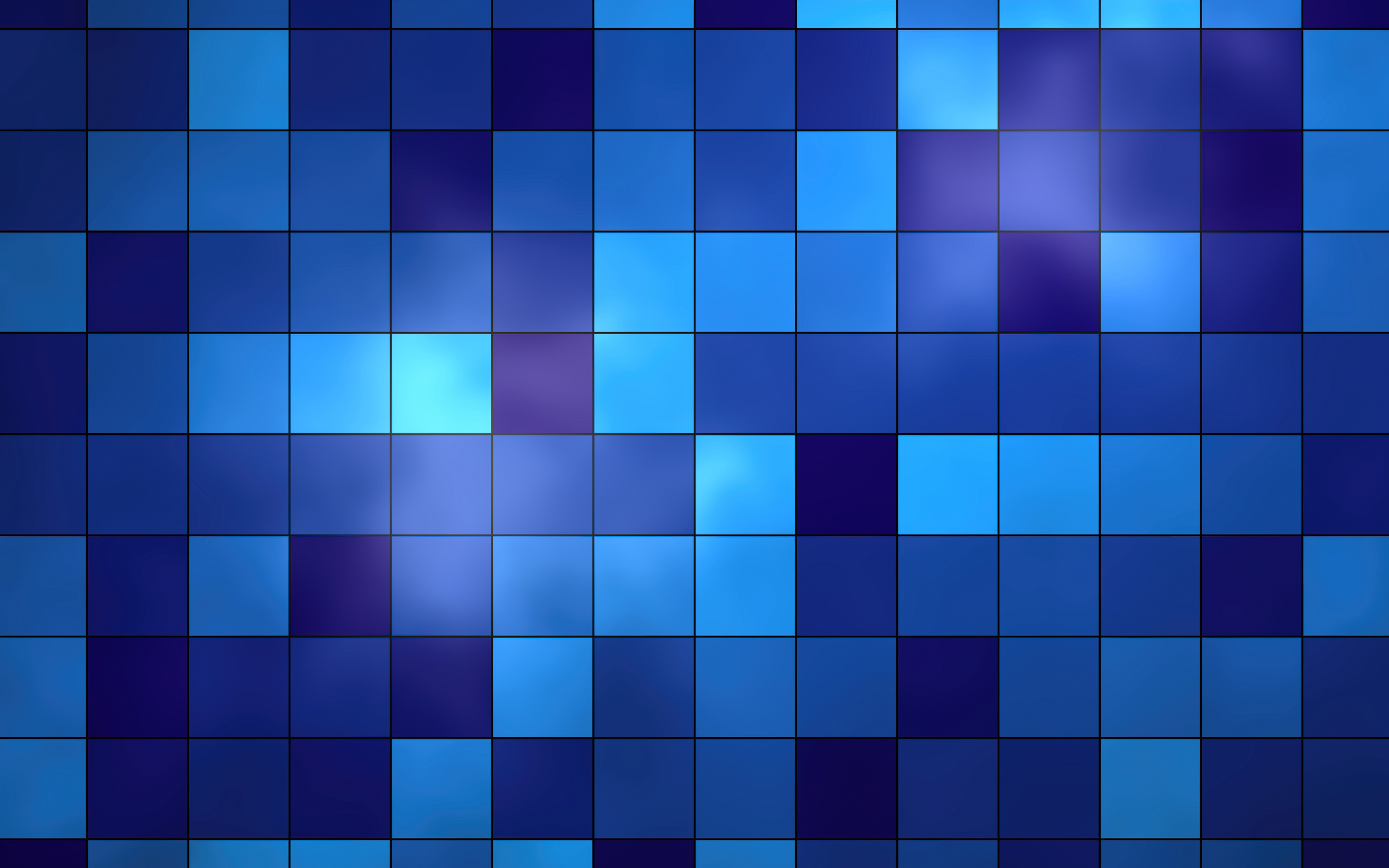 Tiles Wallpaper 4K, Blue background, Squares