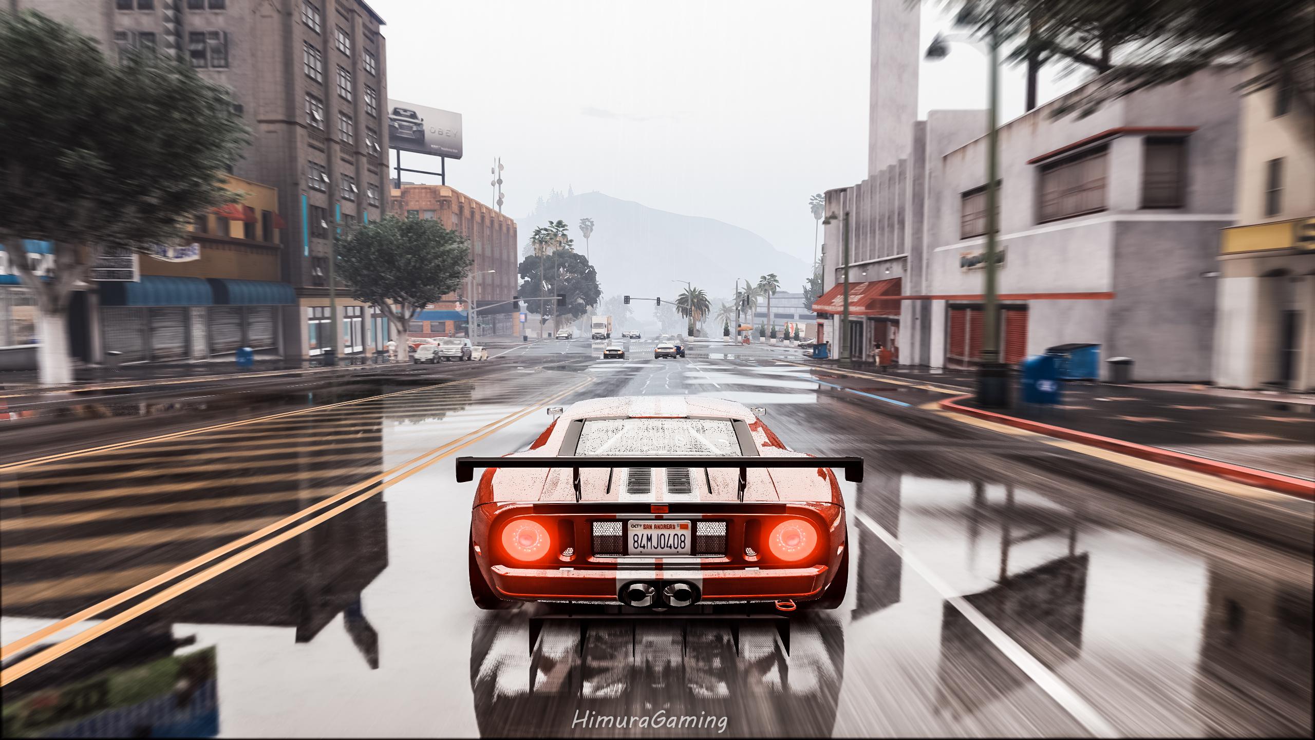 8k raindrops for GTA 5 with nice rain weather