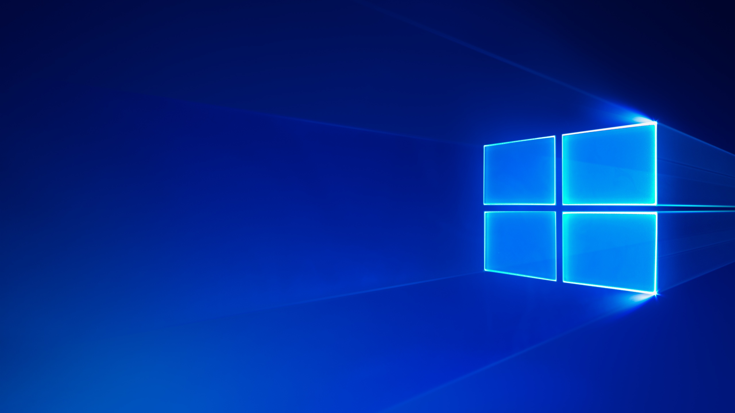 Windows 10 Wallpaper 4K, Blue aesthetic, Microsoft Windows