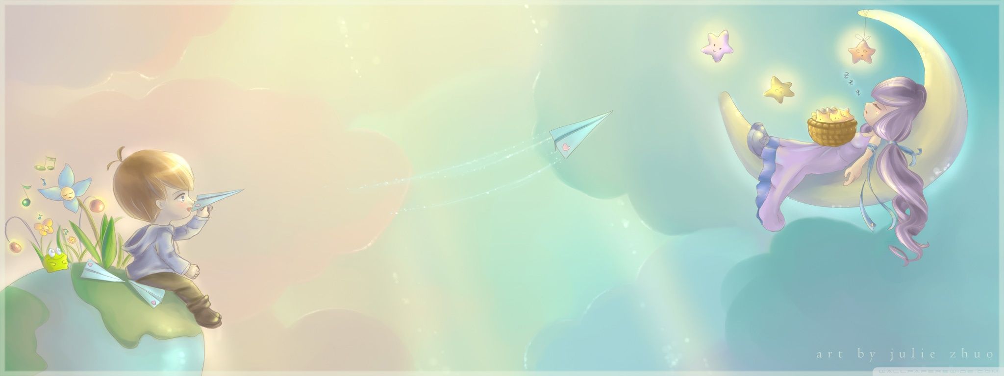 Cute Dual Monitor Wallpaper, HD Cute Dual Monitor Background on WallpaperBat