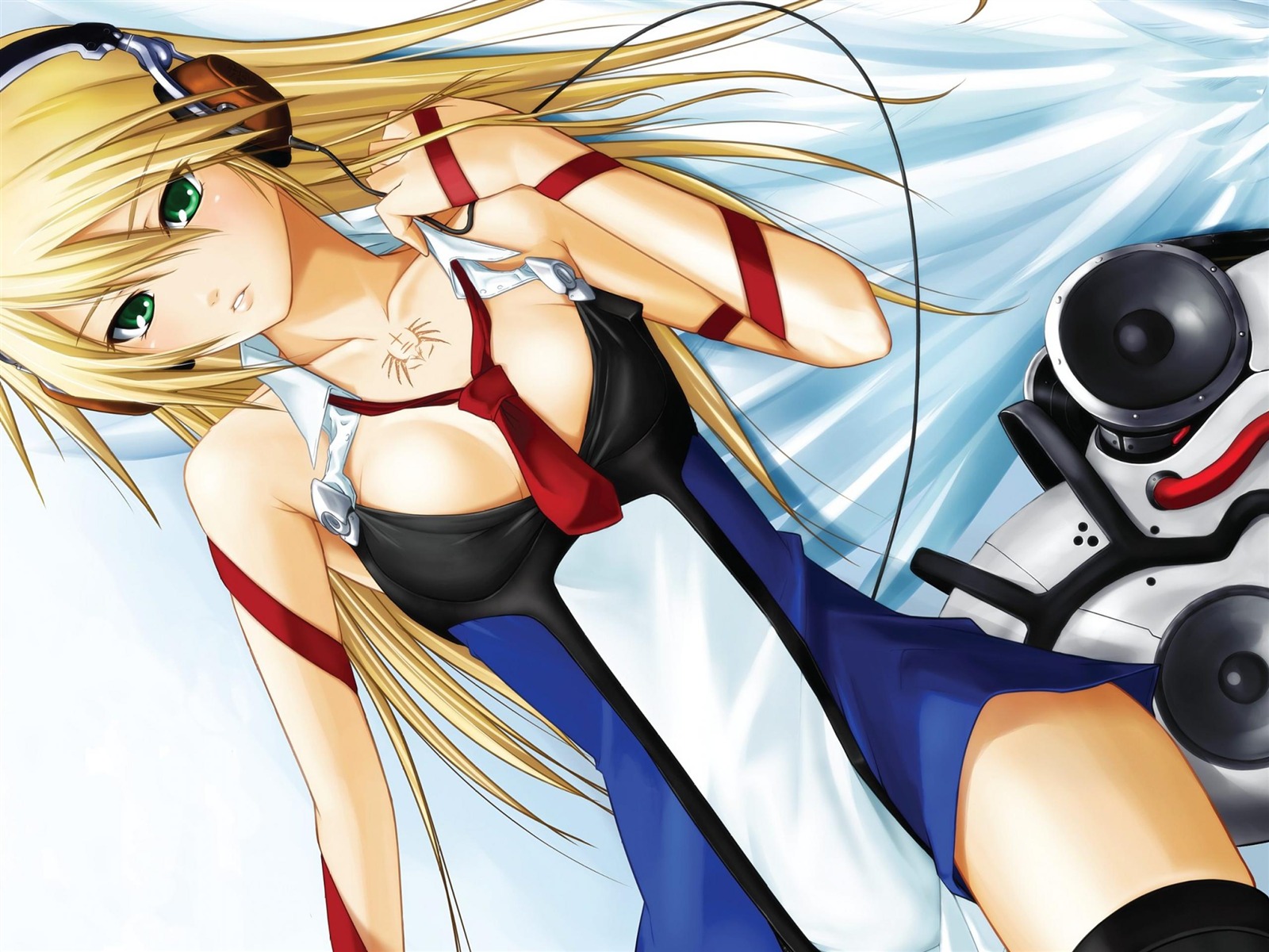 Anime Blazblue Noel Vermillion Headphones Anime Characters Wallpaper