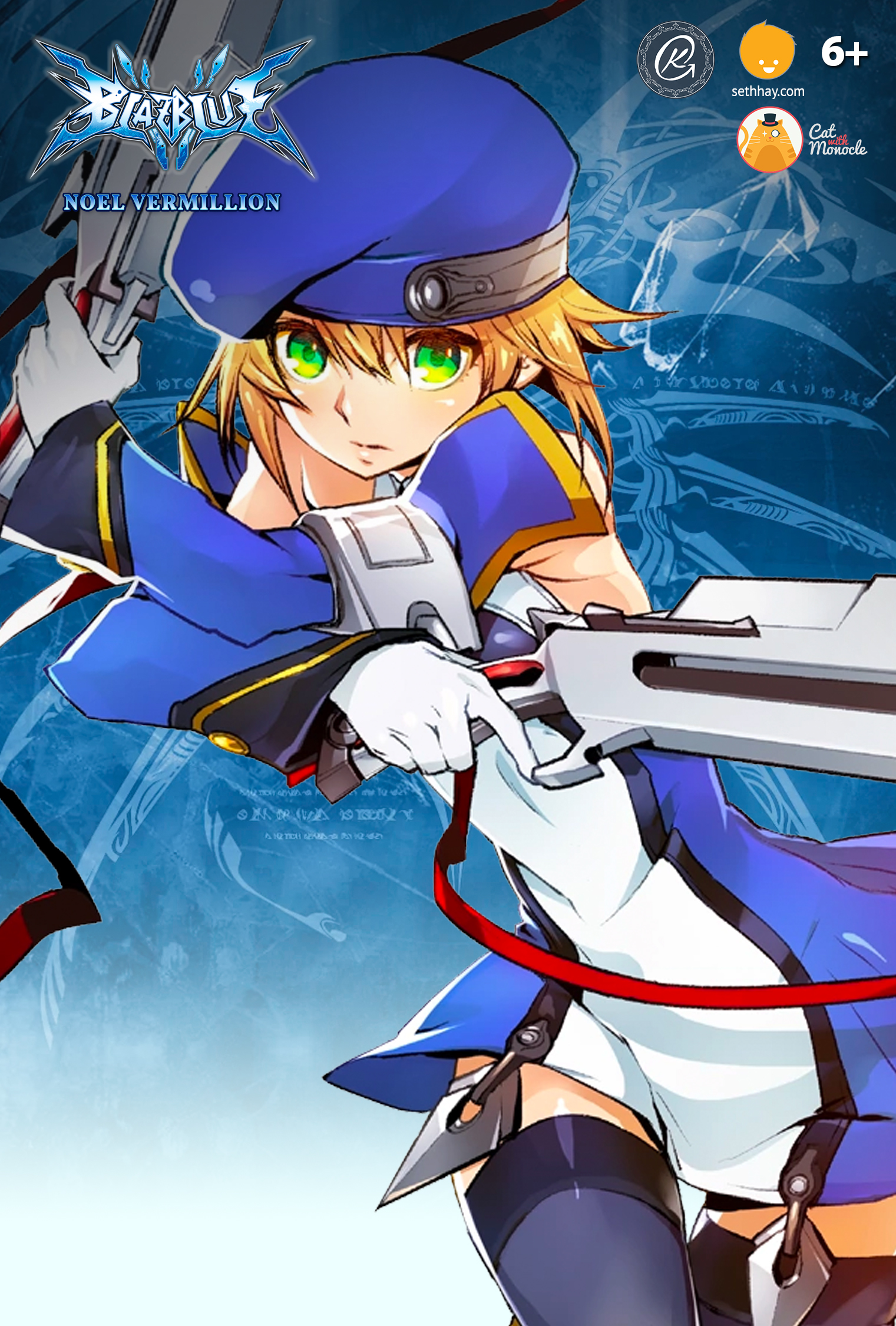 Custom Amiibo of Noel Vermillion with Monocle