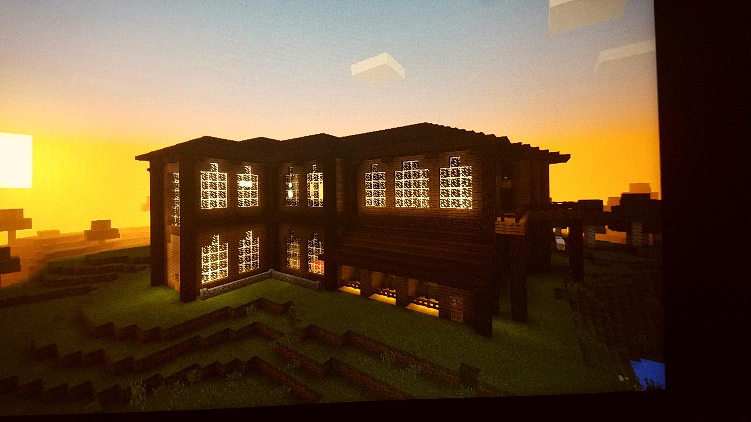 Hey R Minecraft! Here Is A Picture Of A Mansion I Built. How Is It?