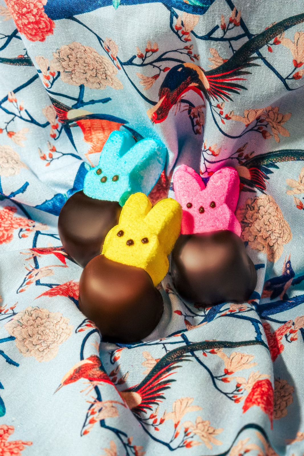 Chocolate Dipped Easter Peeps Gifts Dark and Milk Trio. Compartés