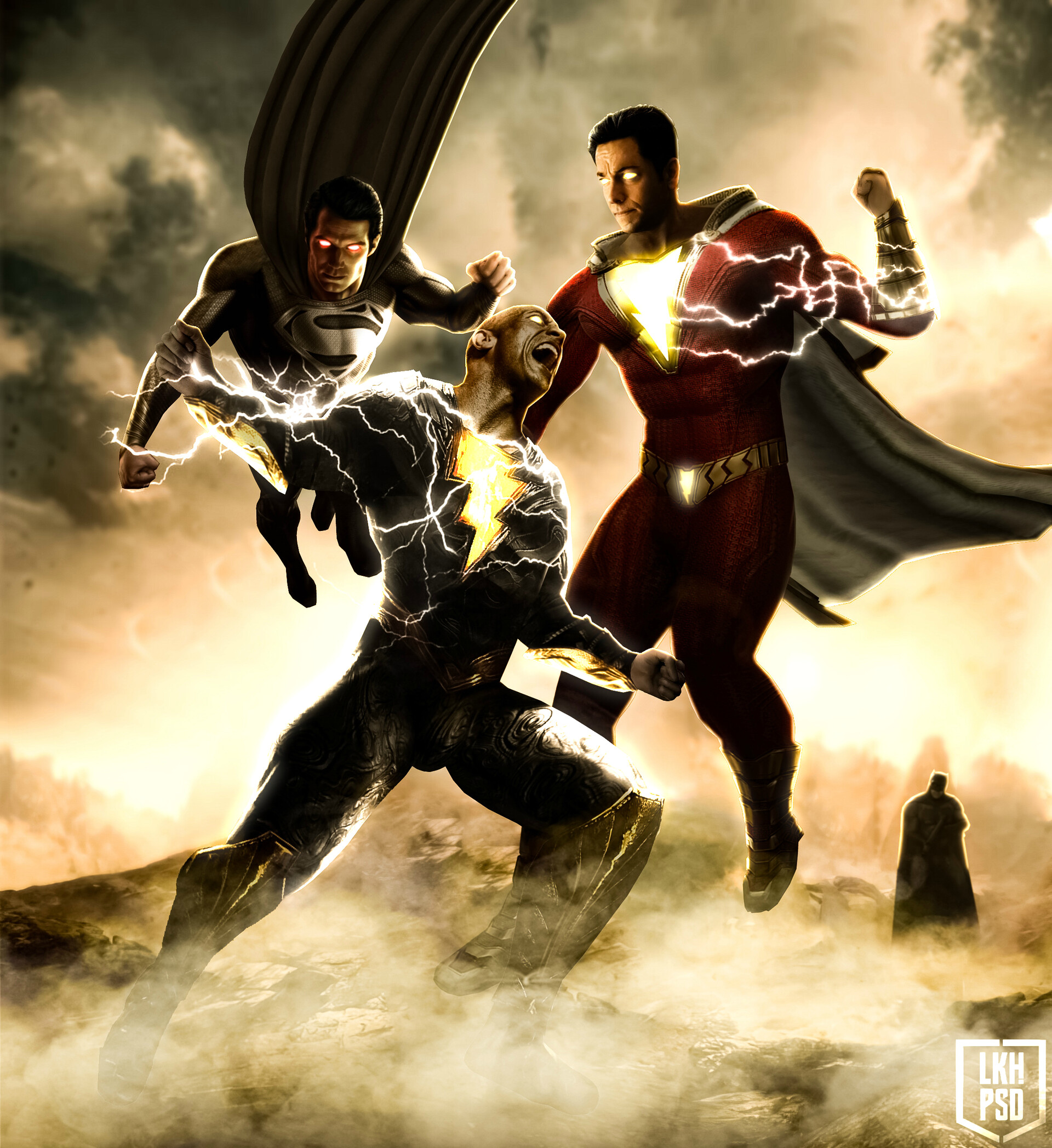 Superman and Shazam v Black Adam