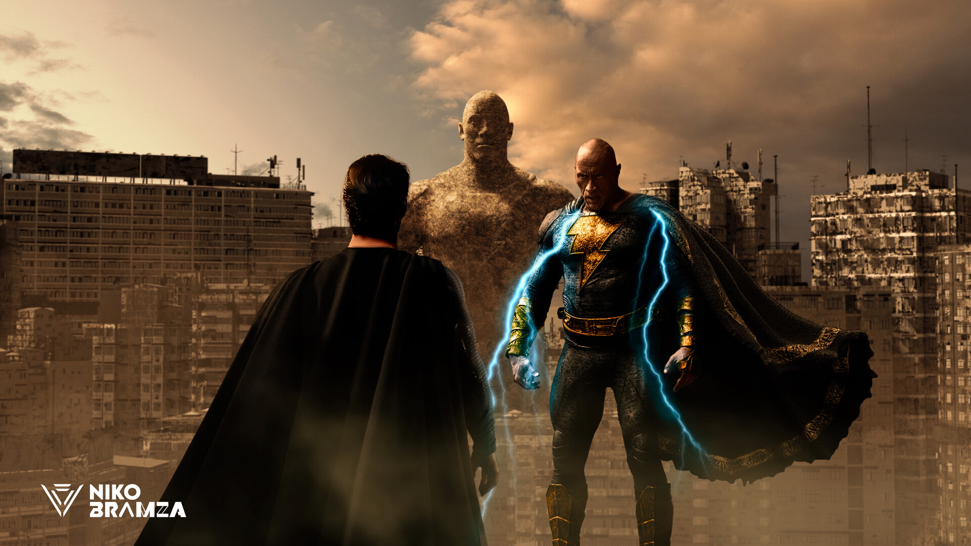 Black Adam vs Superman in Kahndaq