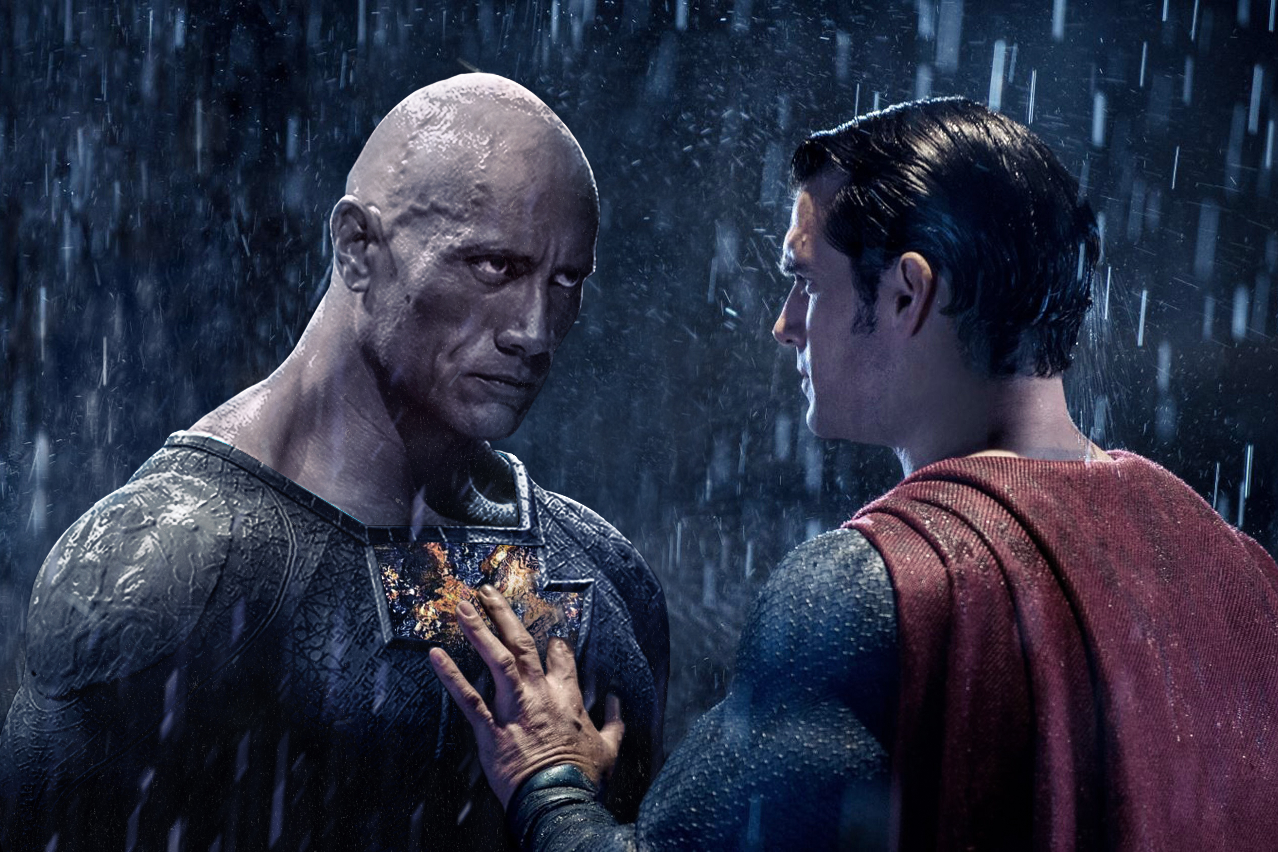 Artwork Black Adam Vs Superman Concept On Insta. We Need Henry Back., R DC_Cinematic