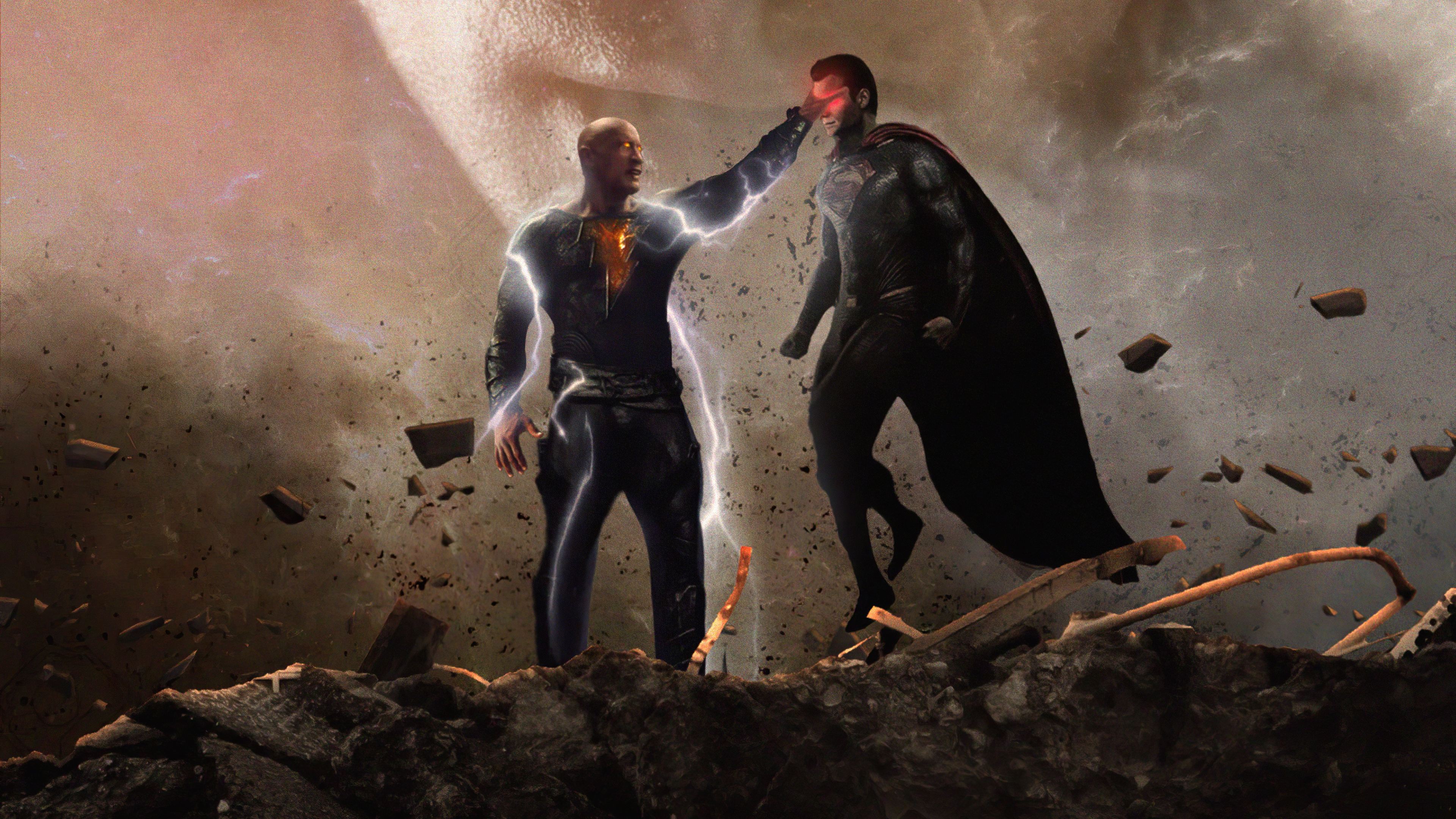 BlackAdam Vs Superman 4k Wallpaper, HD Superheroes Wallpaper, 4k Wallpaper Image, Background, Photos and Picture
